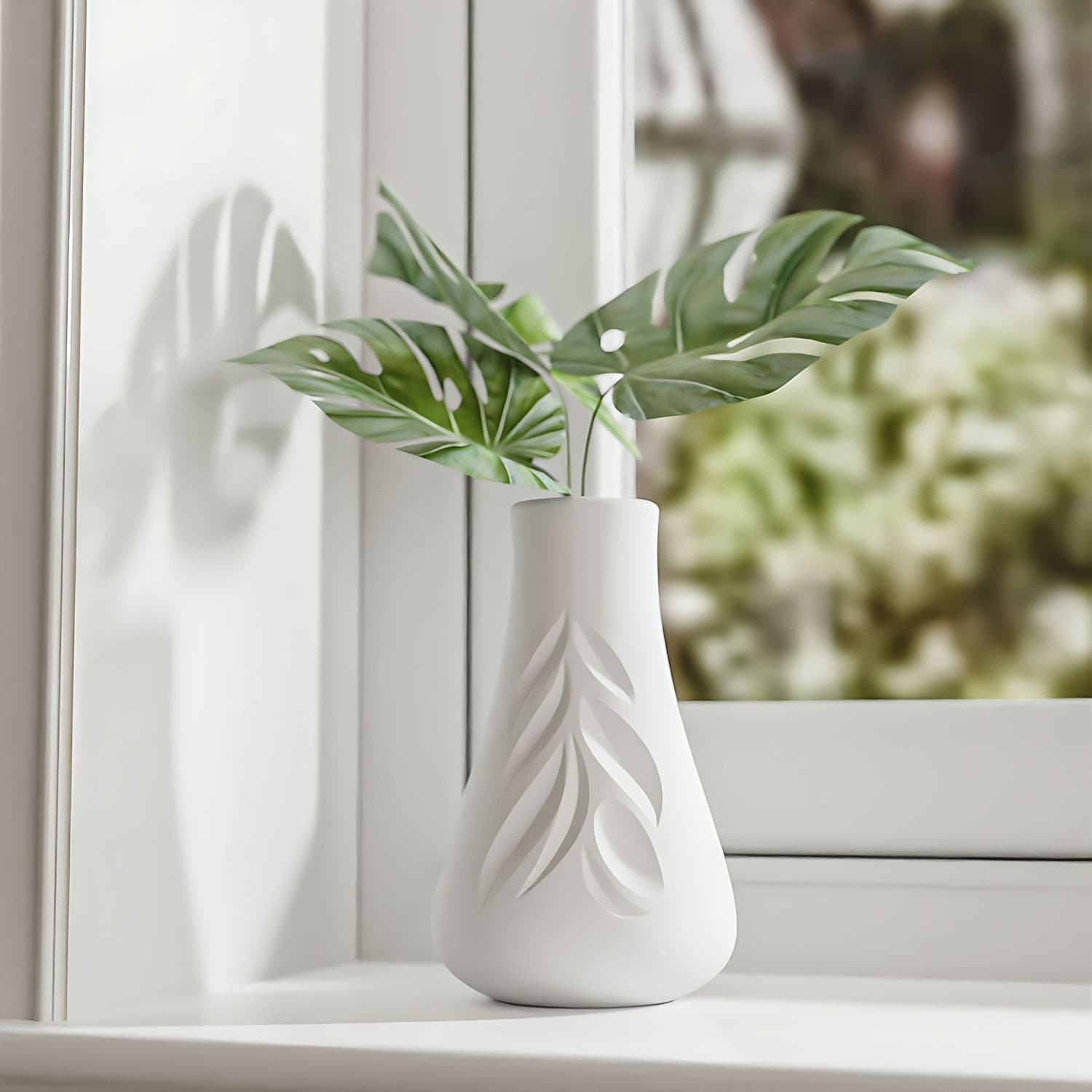 Deyilife diy glue mold leaf pattern vase silicone mold home accessories plaster ornaments