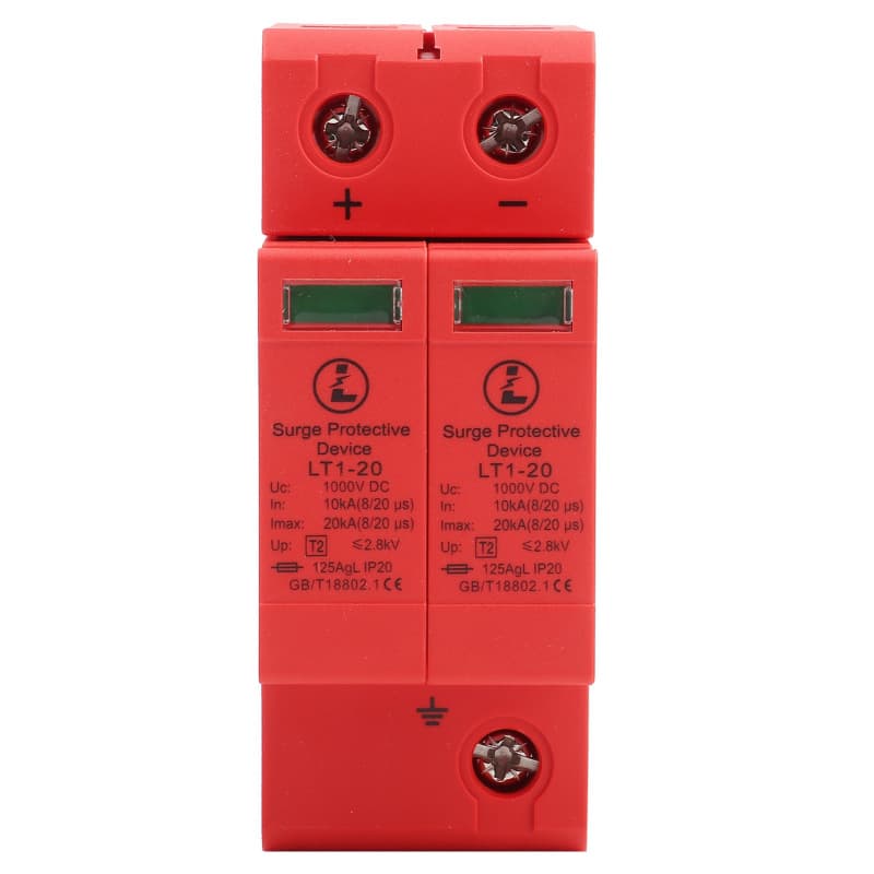 Photovoltaic DC Solar SPD Surge Protector, 2P 1000DC Lightning Arrester, High-Voltage Three-Phase