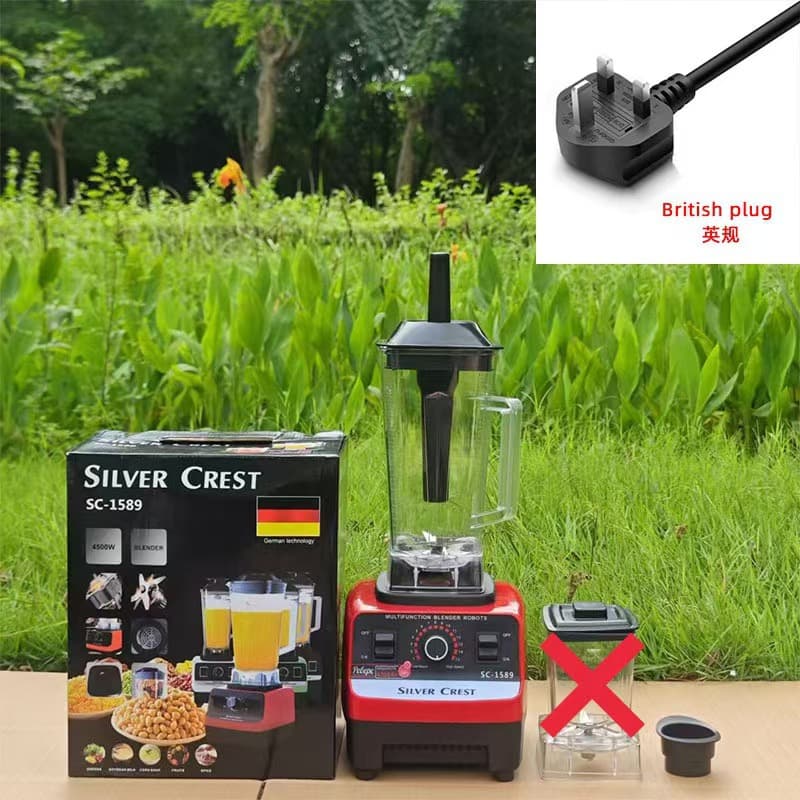 Cross-border 4L 8-in-1 Blender Commercial Stainless Steel High-Power Pure Copper Mixer Meat Grinder Ice Crusher Juicer