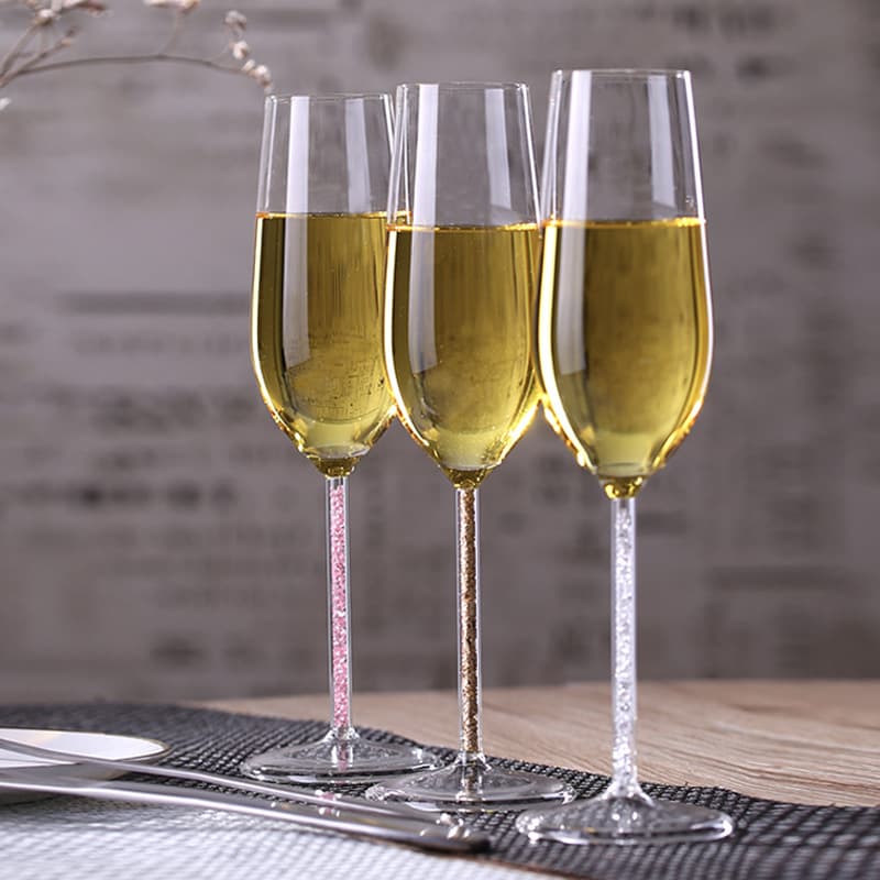 Burgundy red wine glass, high-looking crystal glass pot-belly goblet, home lead-free champagne glass