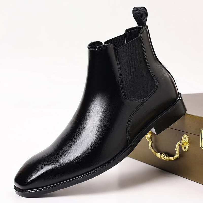 British Retro Chelsea Boots Men's Shoes Short Boots Leather Boots Martin Boots Cross-Border Large Size Boots Men's Dropshipping