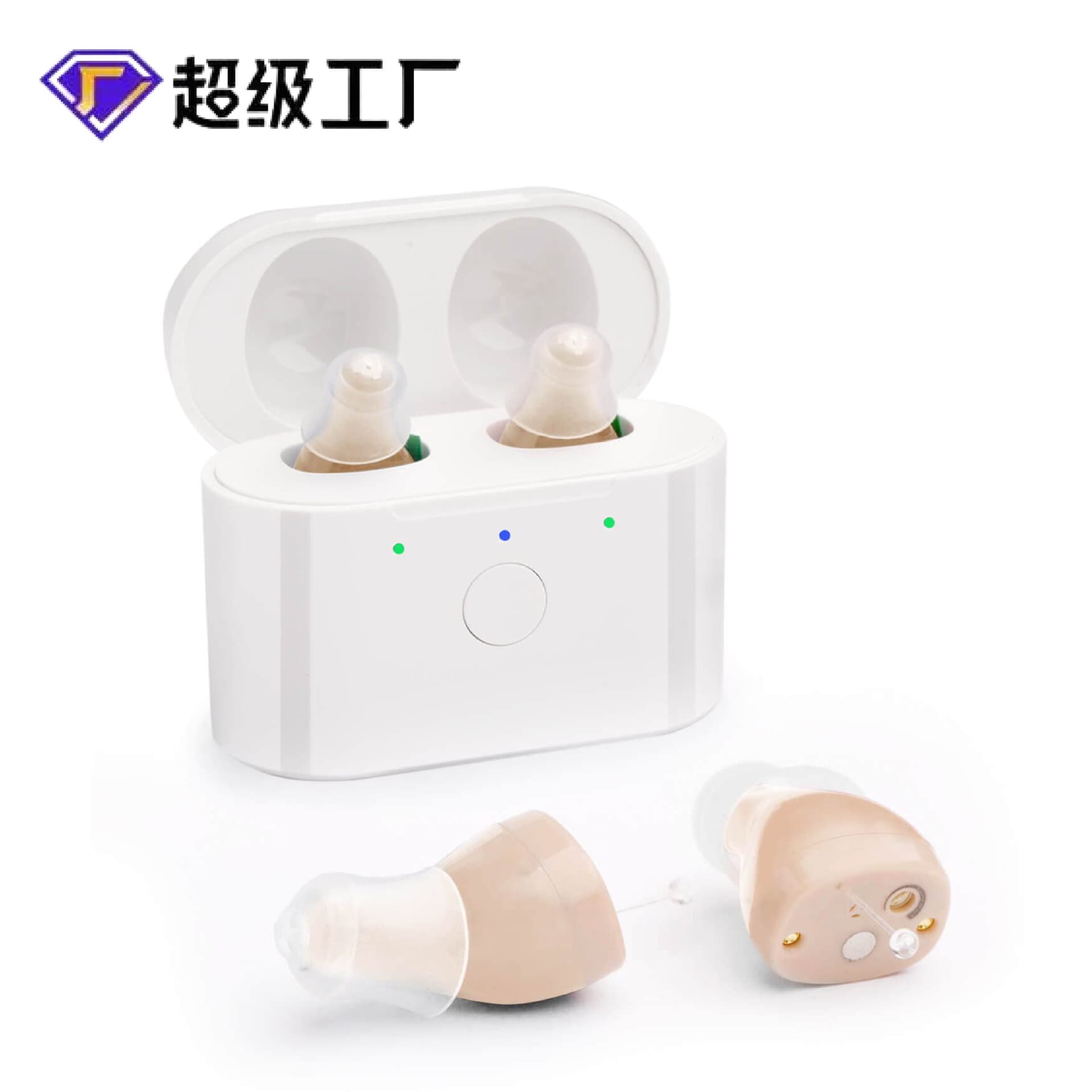 Winnerton In-Ear Hearing Aid for Seniors, Rechargeable Sound Amplifier, ITC Digital Smart Noise Reduction