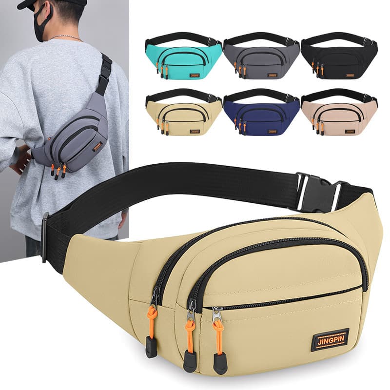 Mobile phone waist bag for men at work sites, multifunctional large-capacity belt bag for women, waterproof and wear-resistant work wallet