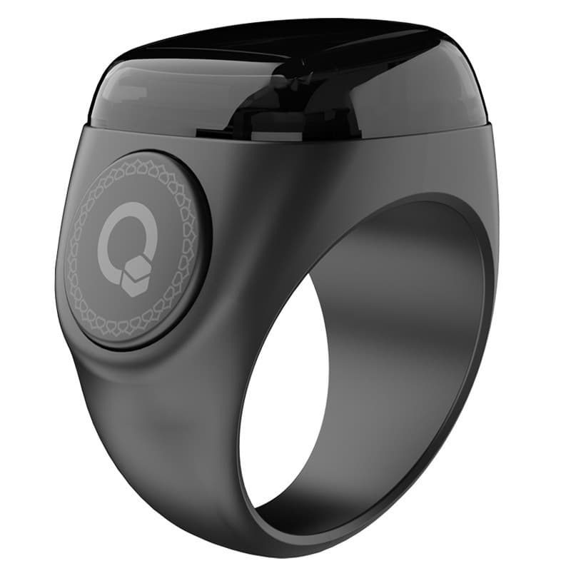 Smart ring Bluetooth connection mobile app alarm reminder electronic counter black blackN01# broken code screen