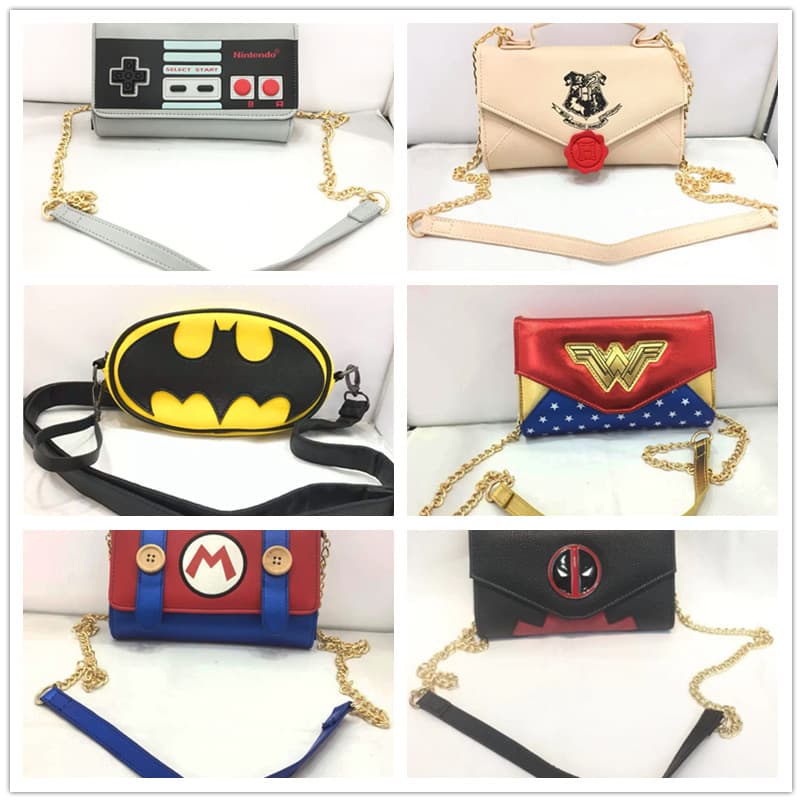 Deadpool Nintendo Mario Student Men and Women Shoulder Crossbody Small Bag Mobile Phone Bag Clutch Bag