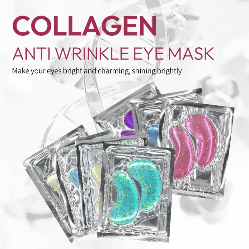 Cross-border wholesale firming collagen eye mask patches, moisturizing and hydrating, reducing wrinkles around the eyes, collagen eye mask