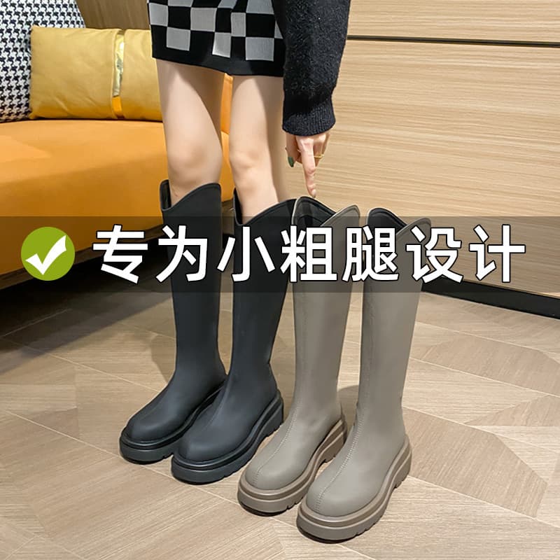 2023 New Knight Boots for Women, Wide Calf Large Circumference Tall Boots, Plus Size for Curvy Women, Long Boots High Boots