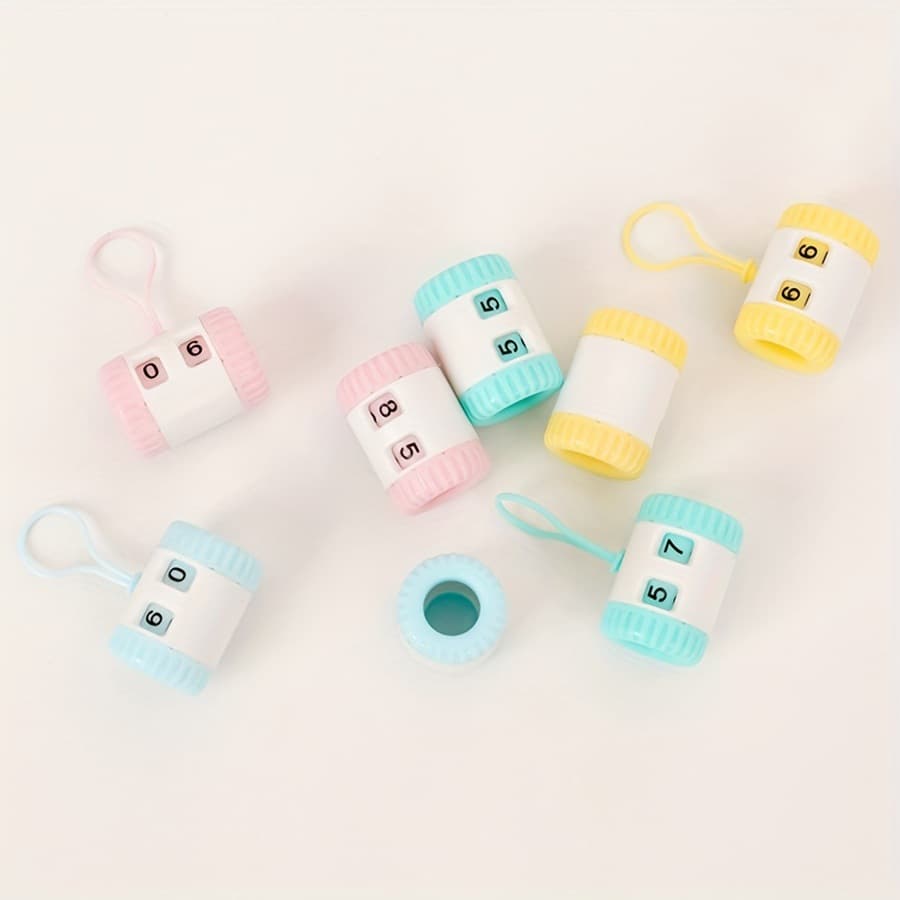 Stitch Marker Knitting Crochet Stitch Counter Hand Sewing Needle Set with Open Ring Pins