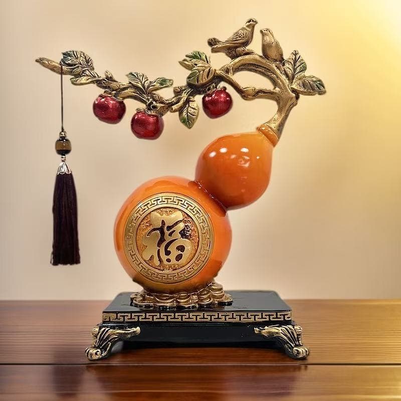 New Large Ruyi Gourd Wealth Attraction Ornament, Living Room Entryway Bar Decor, New Home Gift