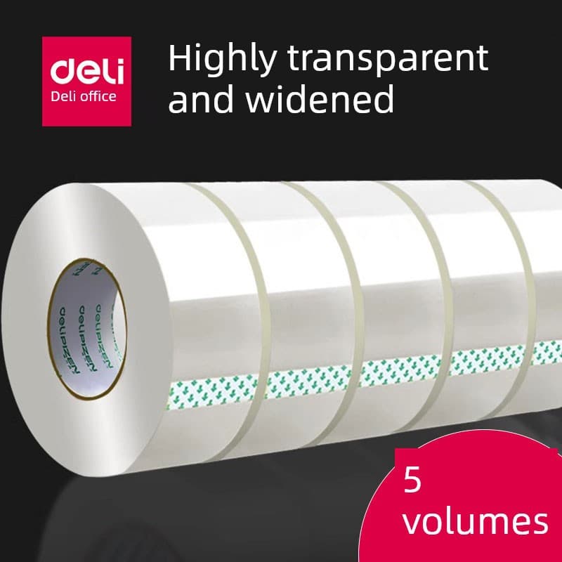 Deli High Viscosity High Transparency Waterproof Express Packaging Extra Wide Sealing Tape