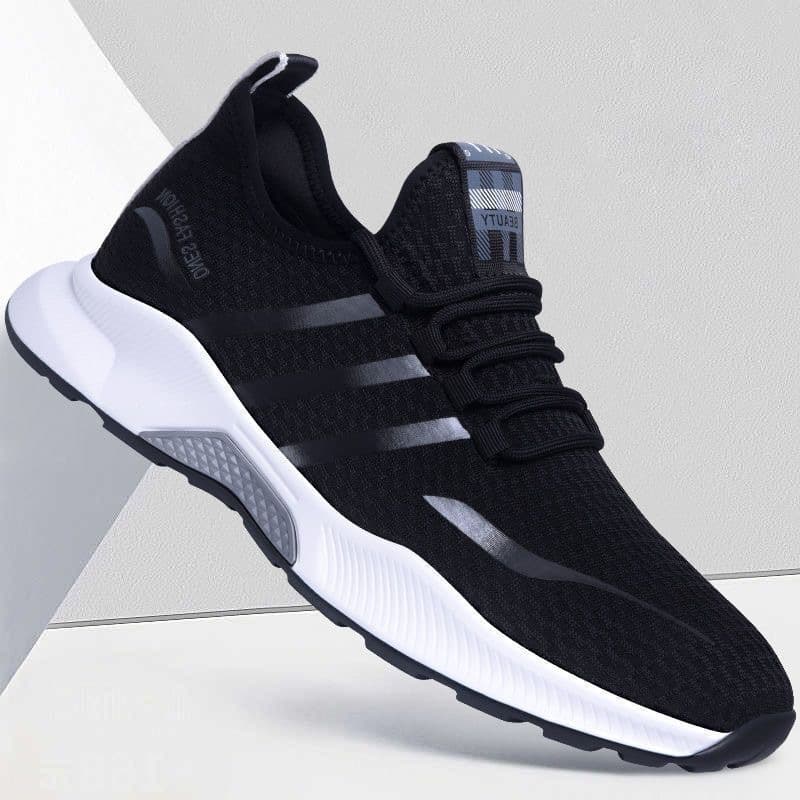 2025 Spring Summer Four Seasons New Men's Mesh Breathable Casual Shoes Youth Sports Shoes Flying Weave Shoes Men's Shoes Wholesale