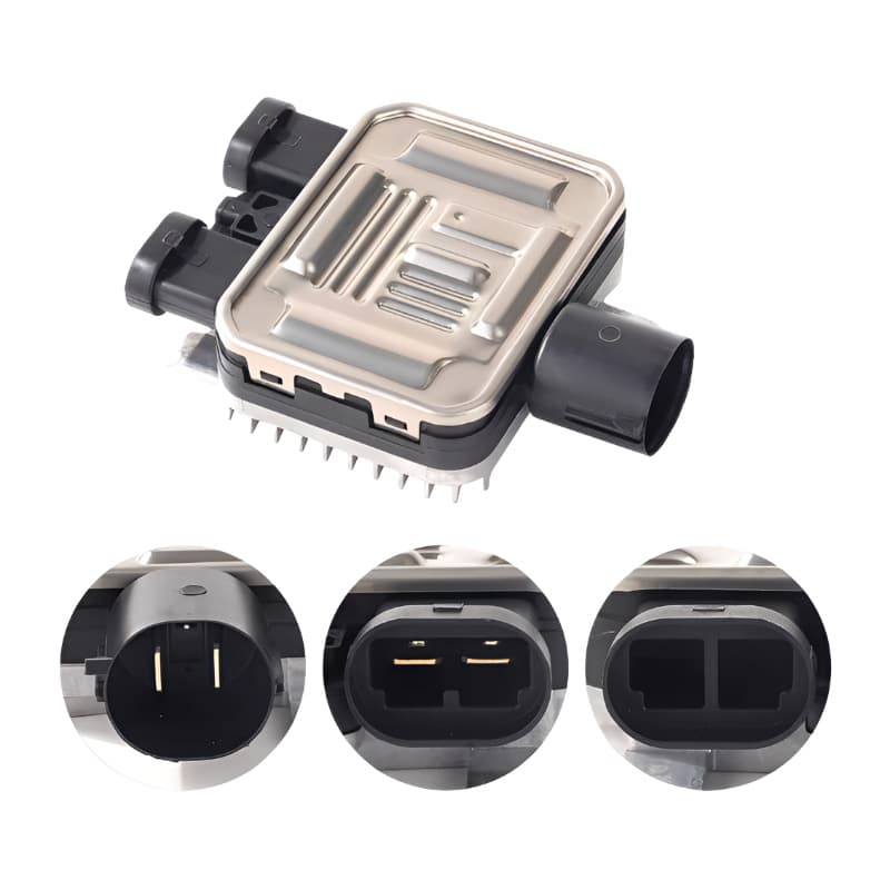 940004107 is suitable for Ford, Volvo, and Land Rover single-fan controllers and electronic module radiators.
