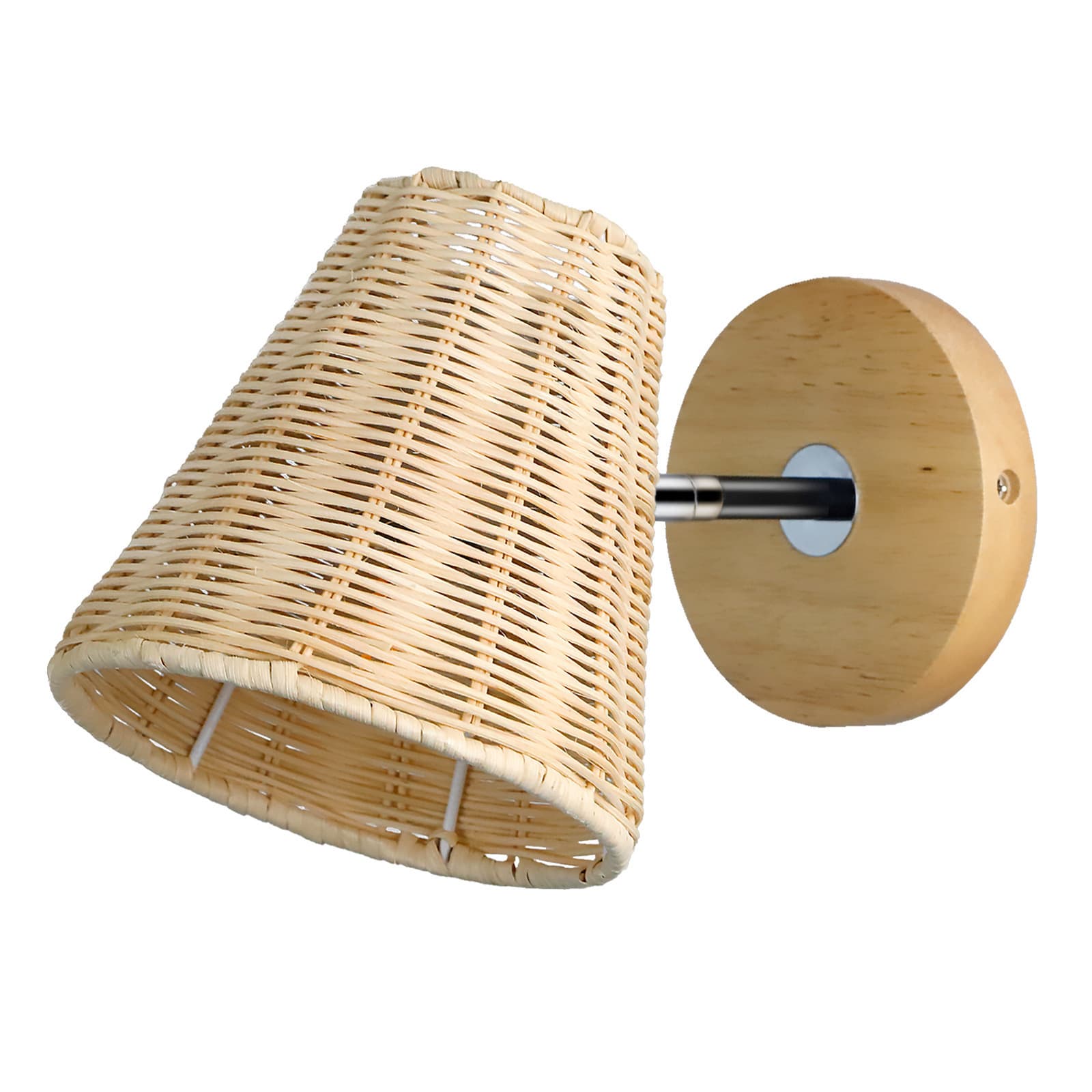 Japanese-style rattan wall lamp bedside wall lamp mirror headlight rattan wall lamp hotel B&B corridor wabi-sabi wind rattan wall lamp