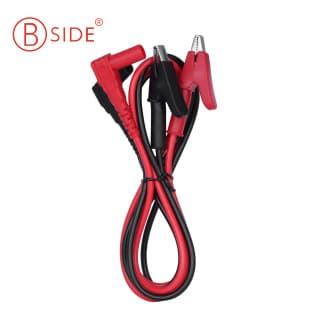 Silicone Test Lead Clip Set with Fine-Point Probes, 47-Core Alligator Clips, Test Lead Wire Tool Kit, Meter Pouch, Multimeter Clamp Meter