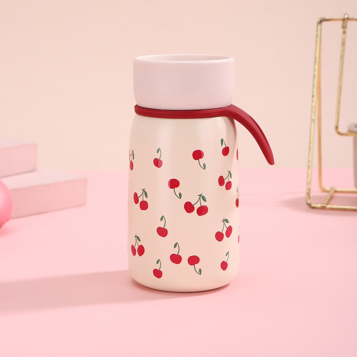 New Stylish Mini Coffee Cup 316 Stainless Steel Insulated Mug Outdoor Portable with Carry Strap Cartoon Student Cup