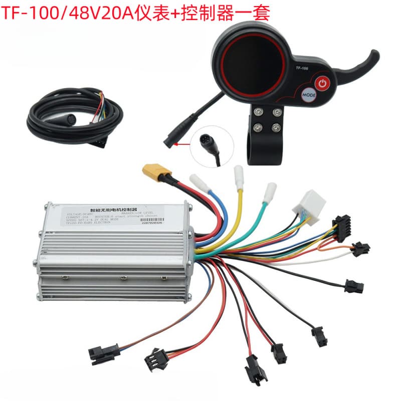 M4 Electric Scooter Accessories 48V 20A Controller Assembly Communication Meter TF-100 Accelerator Display