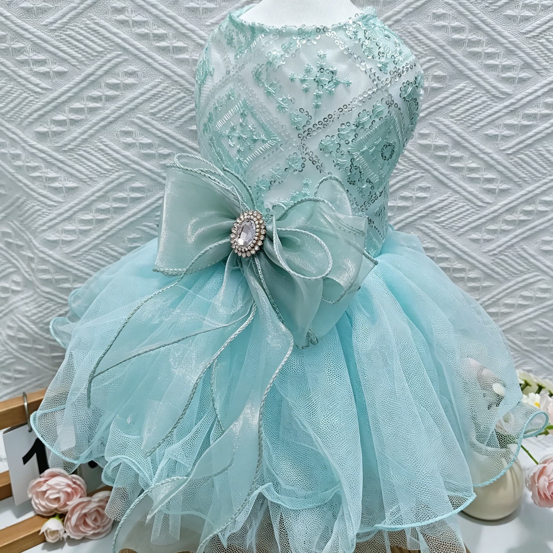 Pet Tulle Skirt Dog Dress, Pet Clothing, Dog and Cat Apparel, Fluffy Tulle Dreamy Fairy Wedding Dress