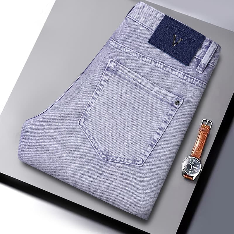 Tianyulan Slim Fit Versatile Jeans Boyfriend Style High-Quality Stretchy Straight-Leg Jeans Men's Pants Wholesale