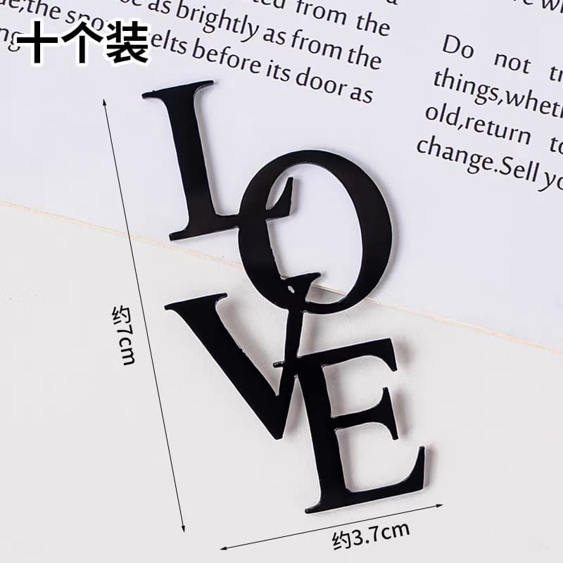2025 Valentine's Day Happy Cake Decoration Insert Love Acrylic Sign Couple Holiday Celebration Decor