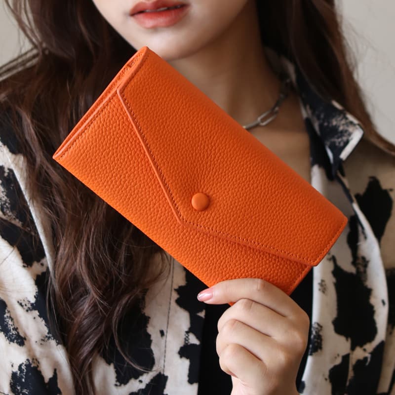 Pure Cowhide Soft Long Wallet Women Large Capacity Money Clip 2023 New Elegant Small Handheld Bag Mobile Phone Leather Clip