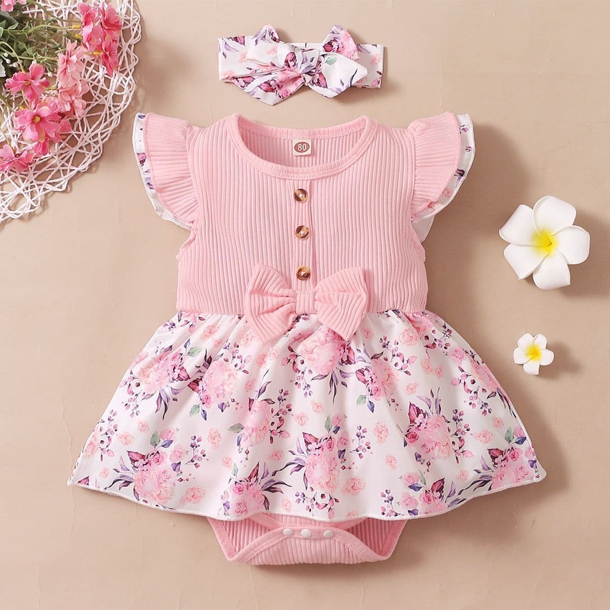 Baby Girl Summer Sleeveless Triangle Thin Dress with Bow, European and American Style