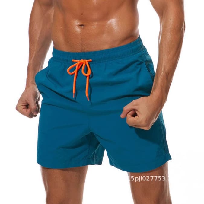 2023 cross-border foreign trade men's vacation swimming beach pants men's quarter shorts breathable waterproof sports casual pants