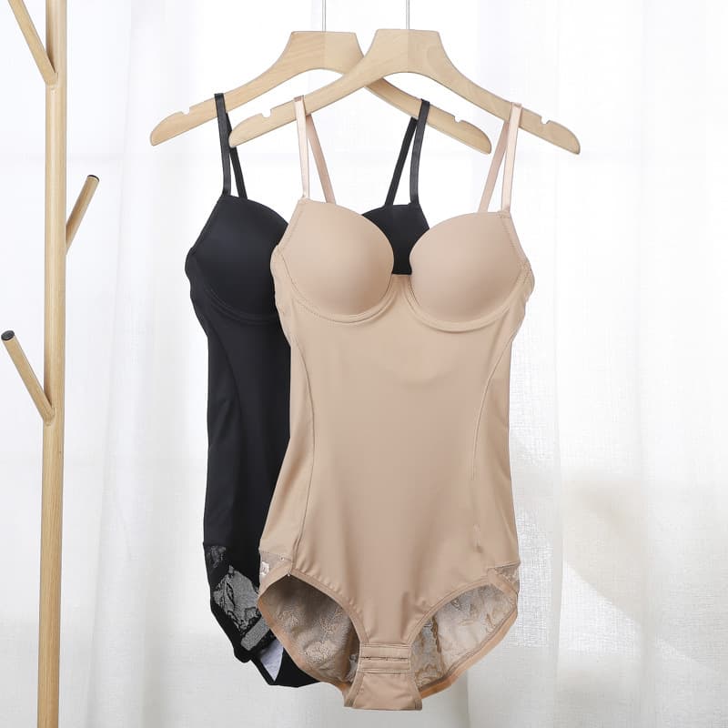 Shapewear Bodysuit Women's Tummy Control Seamless One-piece Underwear Slimming Thong Body Shaper Nylon Fabric