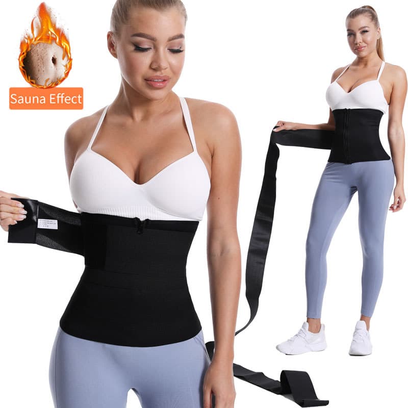 Adjustable Waist Trimmer for Fat Burning, Abdominal Control, Zipper Waist Trainer 3M with Shaping