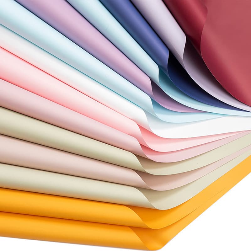 Solid Color Style Flower Packaging Paper Bouquet Packaging Paper Opening Basket Gift Flower Art Material Korean Style Love