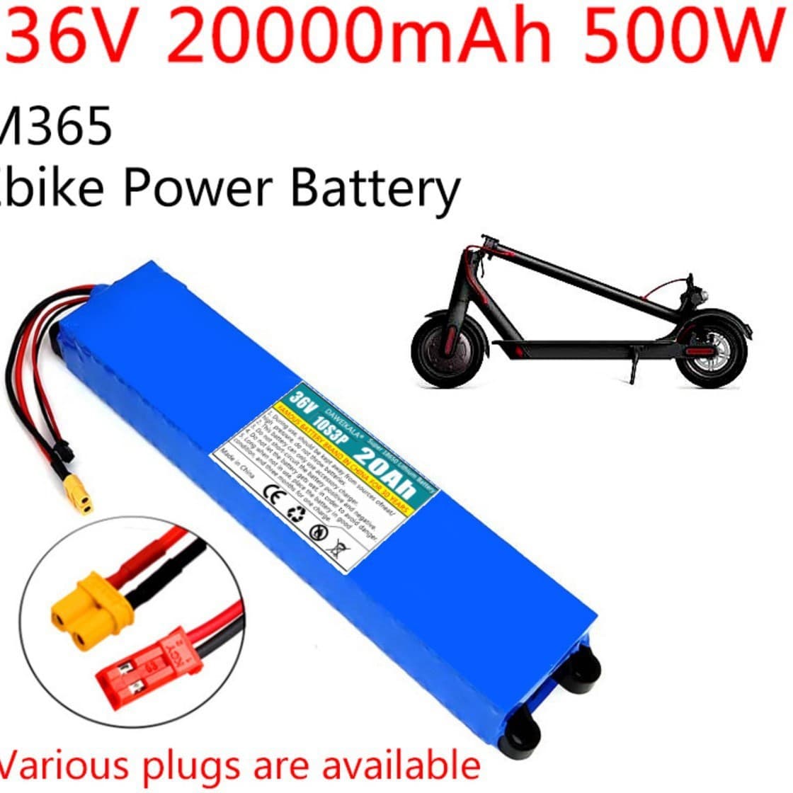 Xiaomi M365 36V 20Ah Scooter Battery Pack 36V 20000mAh Battery Pack Electric Scooter BMS