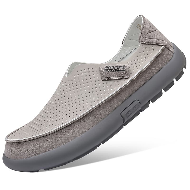 Flash-on slip-on lazy casual trendy shoes low-top soft-soled cushioning sneakers lightweight and comfortable men's all-match leather shoes