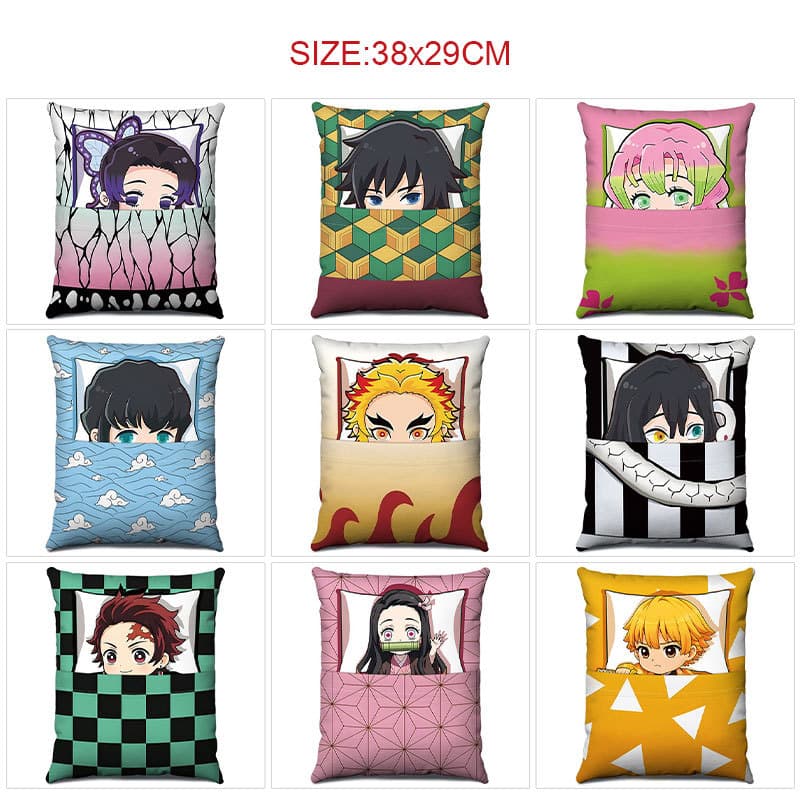 Demon Slayer Plush Pillow Home Sofa Pillow Bedroom Bay Window Bedside Super Soft Cushion Decorative Pillow Gift