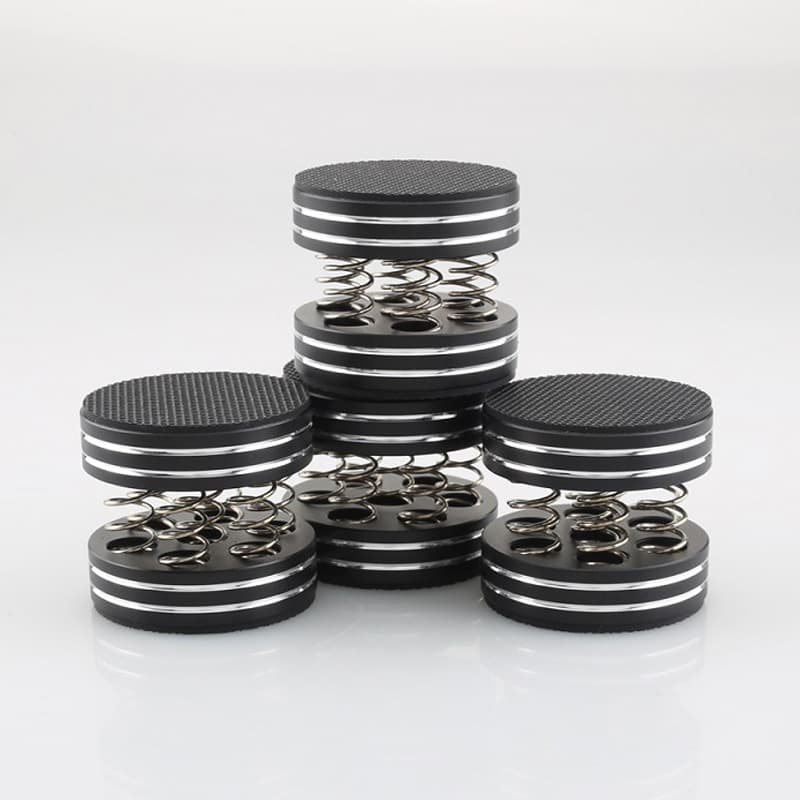 HiFi Amplifier CD Aluminum Alloy Speaker Vibration Damping Feet Spring Anti-Slip Pad High-End Rack Audio Vibration Damping Spikes