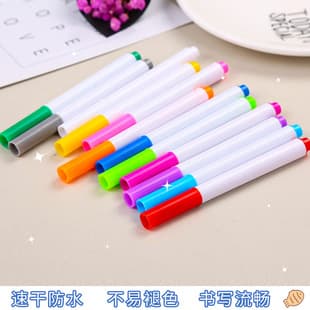 Dust-Free Water-Soluble Liquid Chalk Blackboard Pen White Children's Drawing Book Colored Pen Fluorescent Board Light Pen Wholesale