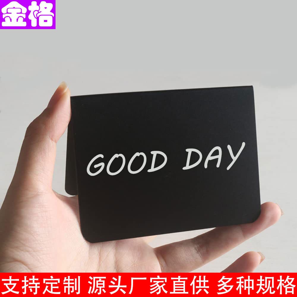 Amazon Acrylic Double-sided Erasable Price Sign Black Recording Mini Chalkboard Writing Whiteboard for Dining Tables