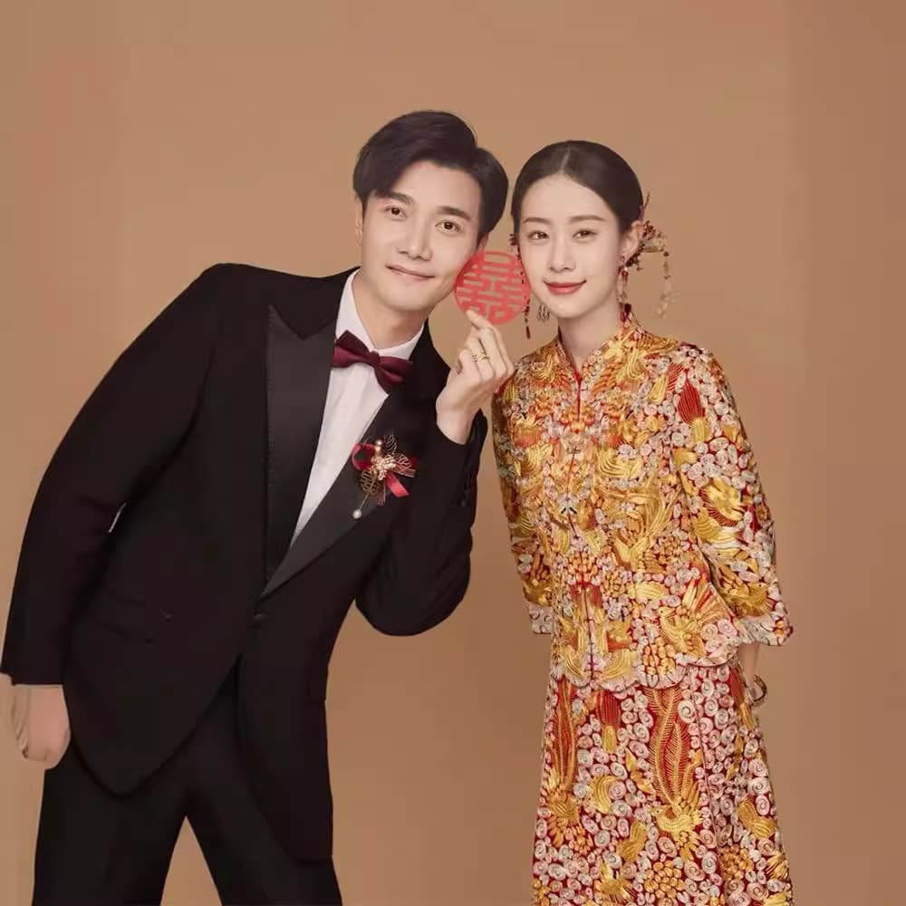 2025 Dragon and Phoenix Gown, Bride's Wedding Banquet Dress, Slim-Fit Xiuhe Departure Attire, Petite-Friendly National Trend Style