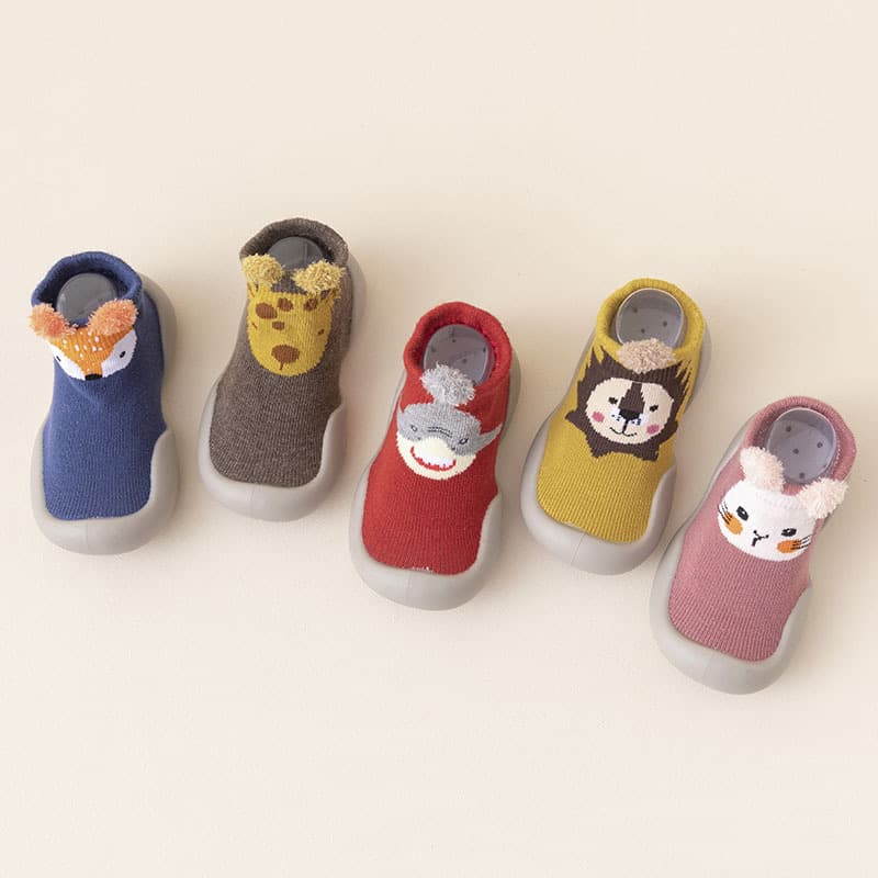 Children's Slip-On Shoes Socks Soft Bottom Indoor Learning to Walk Shoes Boys' Footwear Spring Autumn Seasonal New Arrival