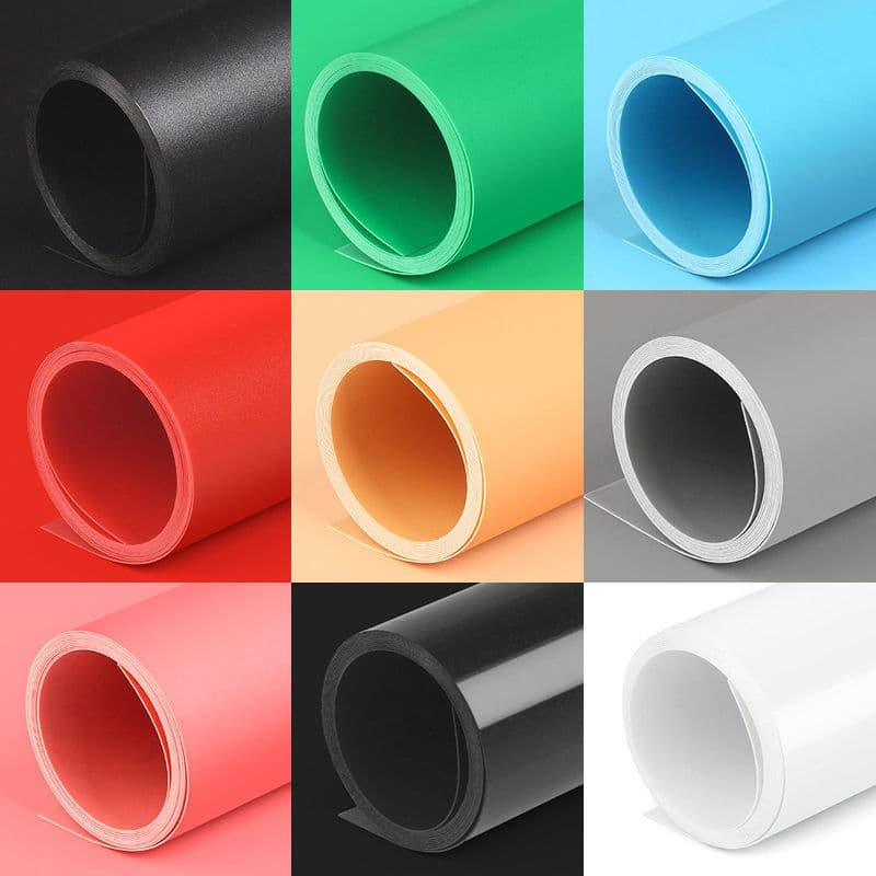 Frosted PVC solid color background board for photography waterproof photography cloth paper live broadcast ID photo shooting props