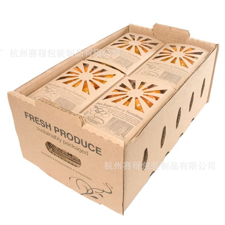 Small Master Tray Cardboard Shipper Boxes for Produce Container