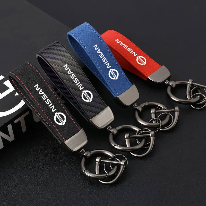 Car Keychain Suitable for Nissan Qashqai Livina Tiida Patrol Juke Murano in Premium Material Customizable Design