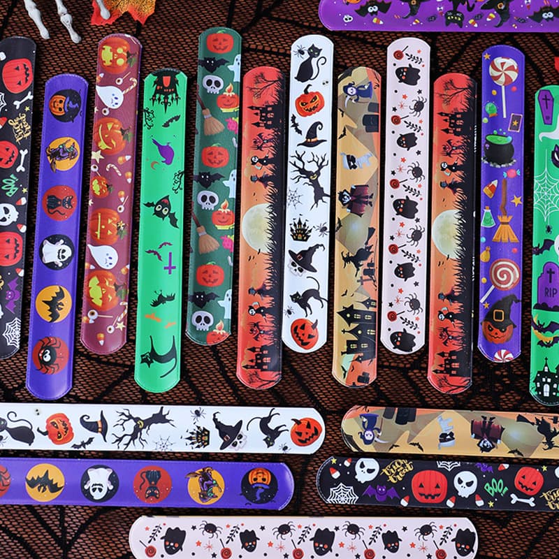 New Halloween snap bracelets party candy basket decoration snap band gifts