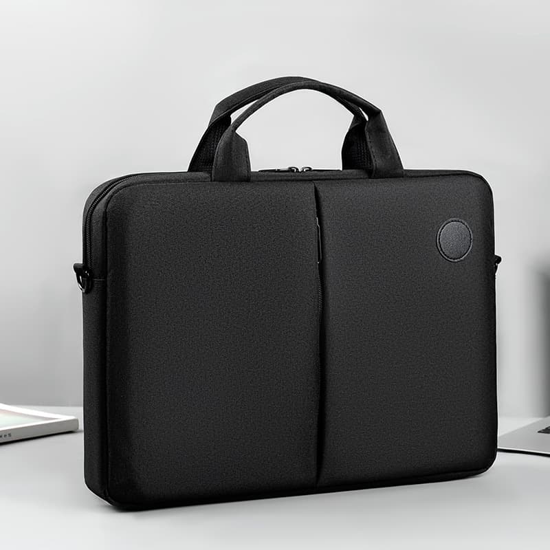 Water-Resistant Large Capacity Laptop Bag Single Shoulder Commuter Document Bag Lightweight Factory Handbag for 15.6 Notebook