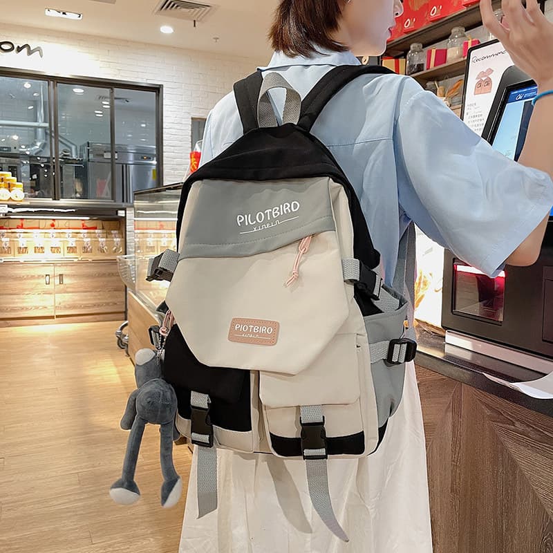 Schoolbag female college student design original niche Korean version Harajuku backpack high school junior high school student small fresh backpack