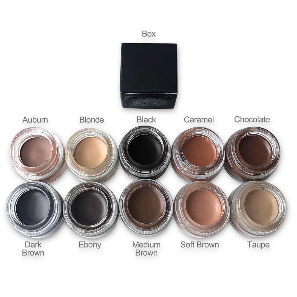 Hot-selling export stock 10-color waterproof eyebrow gel tint no logo