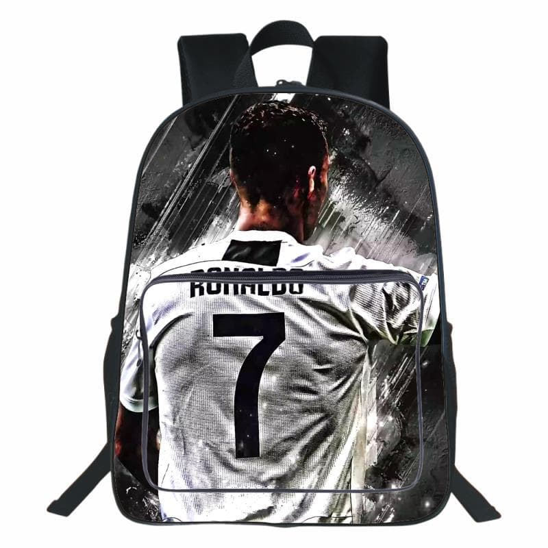 Cristiano Ronaldo CR7 Football Star Fashion School Bag DIY Customized Student Backpack Casual Men's and Women's Youth Backpack