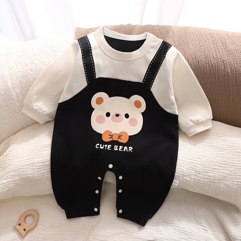 Baby Romper Autumn Long Sleeve Cotton Cute Baby Fall Clothes Crawling Suit Baby Jumpsuit