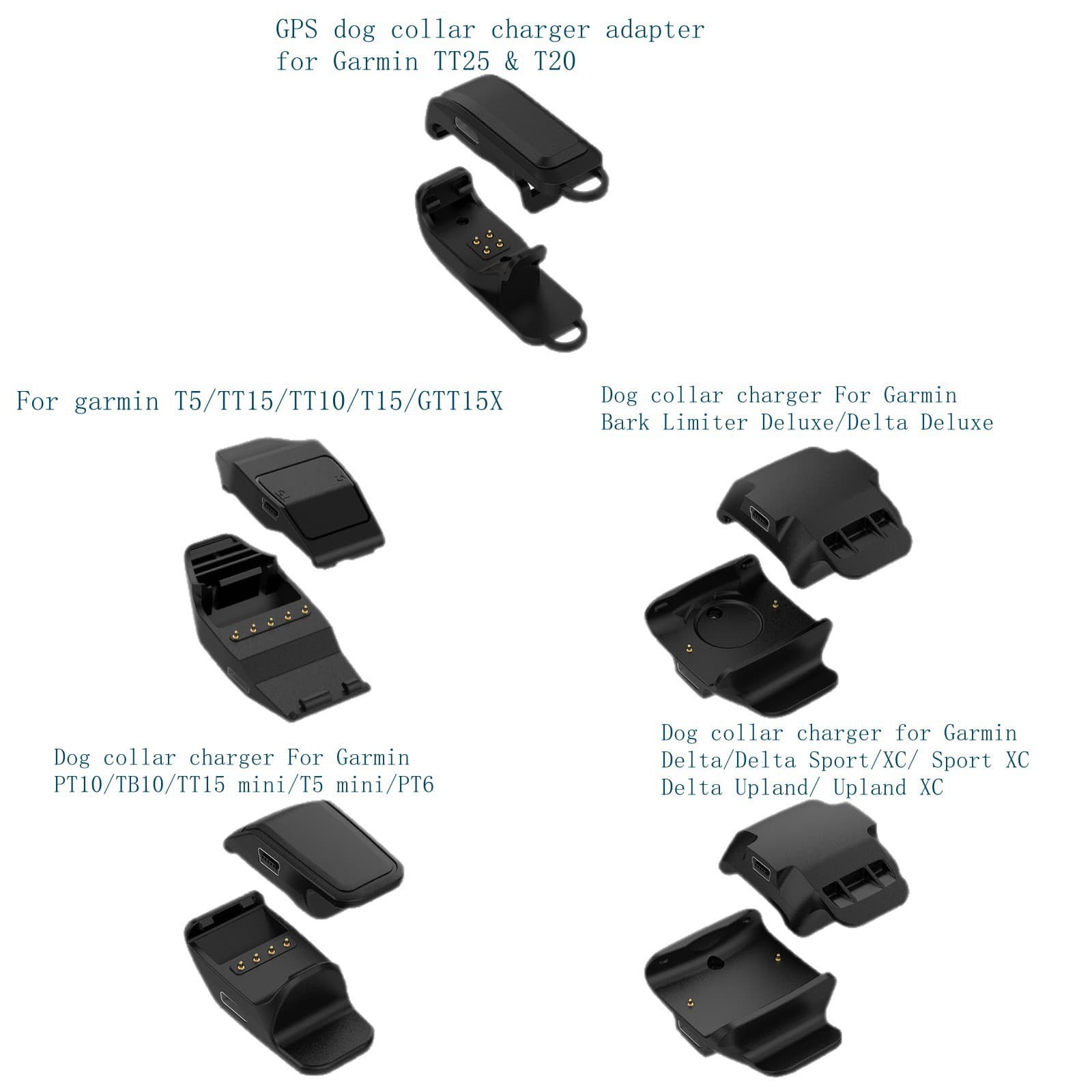 Dog Collar Charger Compatible with Garmin TT25 T20 Adapter