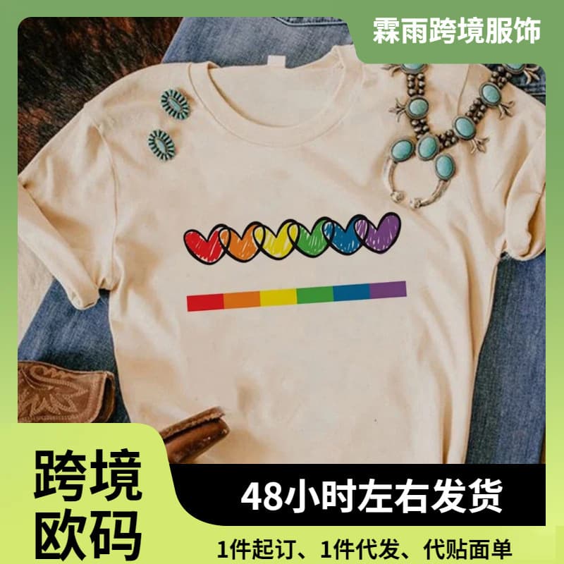 Proud Shirt Round Neck T-Shirt Women Cartoon Anime Comic T-Shirt Female Designer Streetwear Funny Clothes