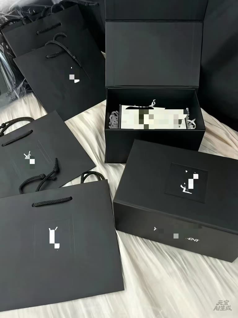 YSL original boutique folding box, lipstick perfume gift box, original boutique daigou folding box, beauty cosmetics