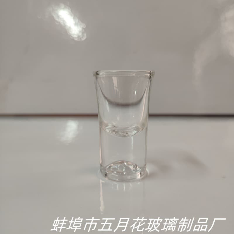 Iceberg thick-bottomed shot glass, glass shot glass, can be customized with creative logo, beach cup, shot glass, white wine cup